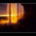 Sonnenuntergang am Seljalandsfoss