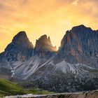 Sonnenuntergang am Sellajoch