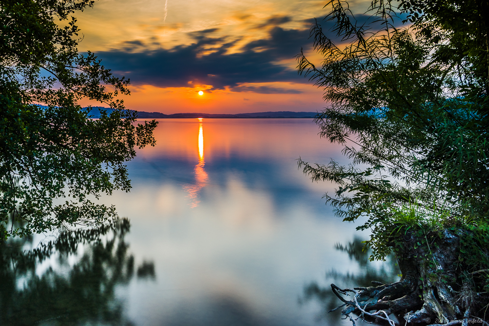 Sonnenuntergang am Sempachersee