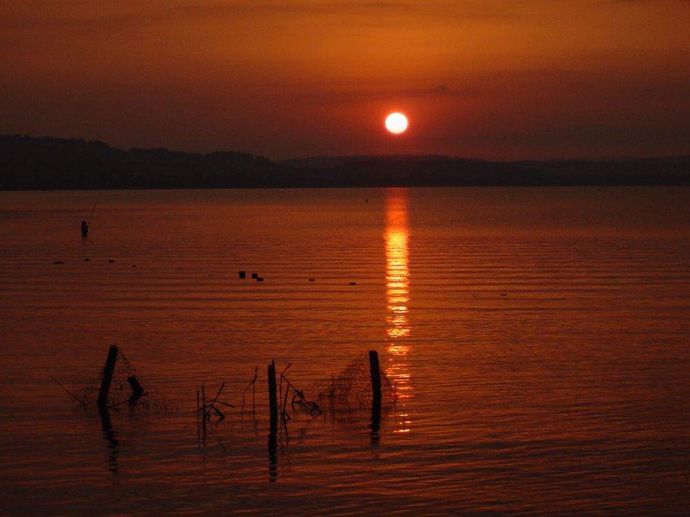 Sonnenuntergang am Sempachersee