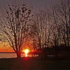 Sonnenuntergang am Senftenberger Hafen