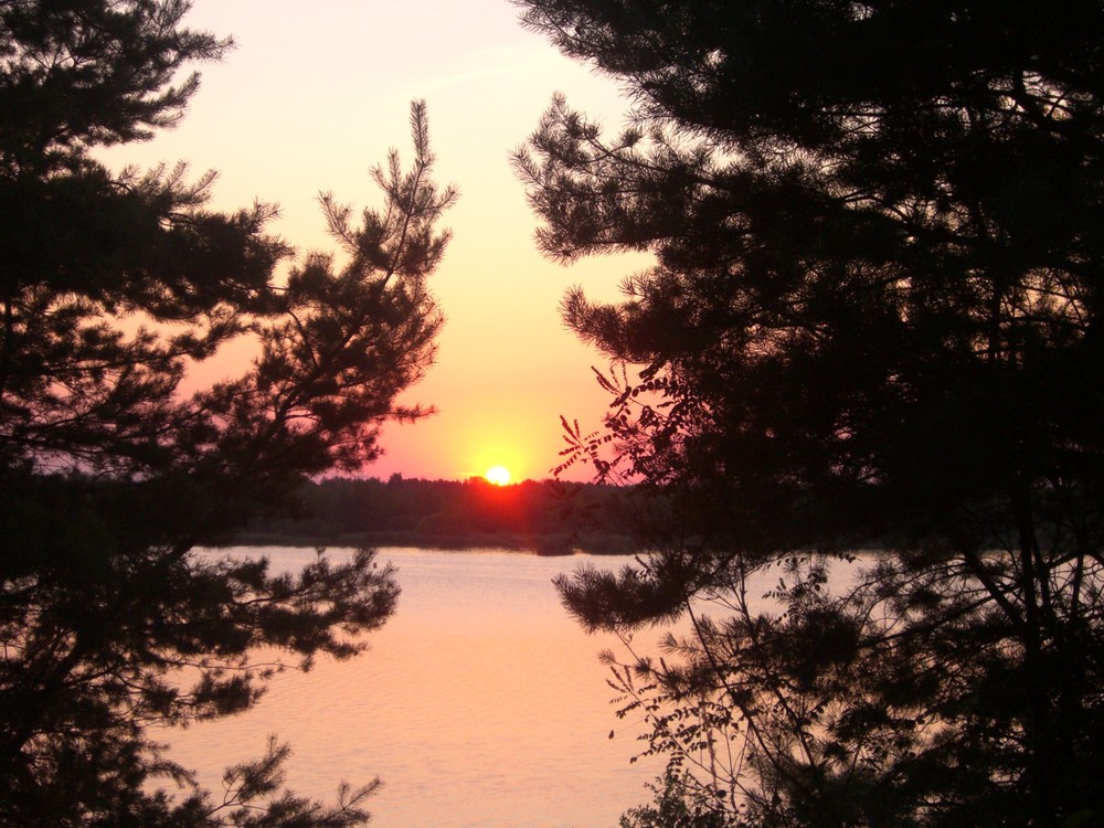 Sonnenuntergang am Senftenberger See