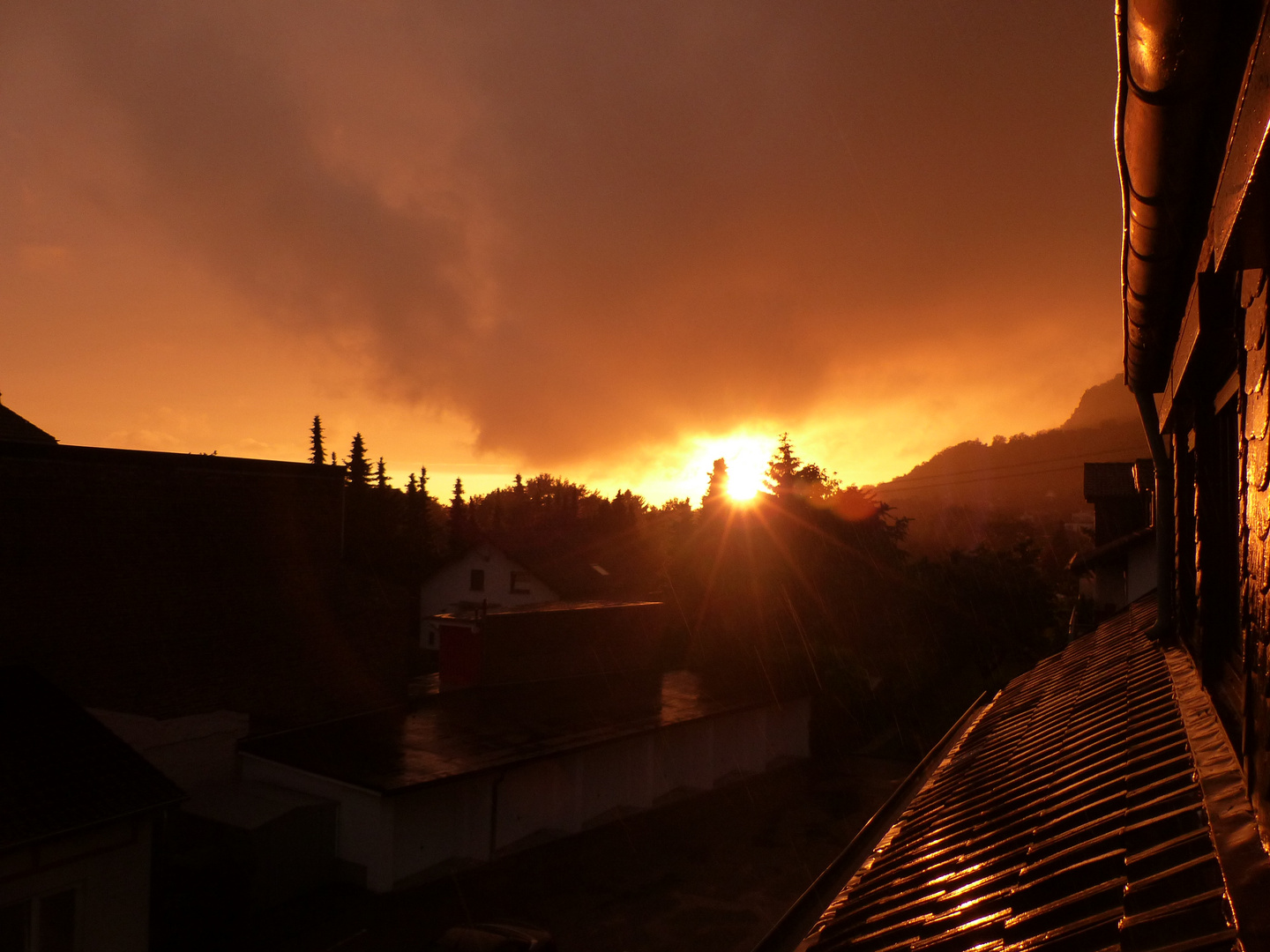 Sonnenuntergang am Siebengebirge 2