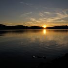 Sonnenuntergang am Sihlsee bei Einsiedeln