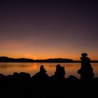 Sonnenuntergang am Sihlsee bei Einsiedeln