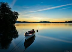 Sonnenuntergang am Sihlsee