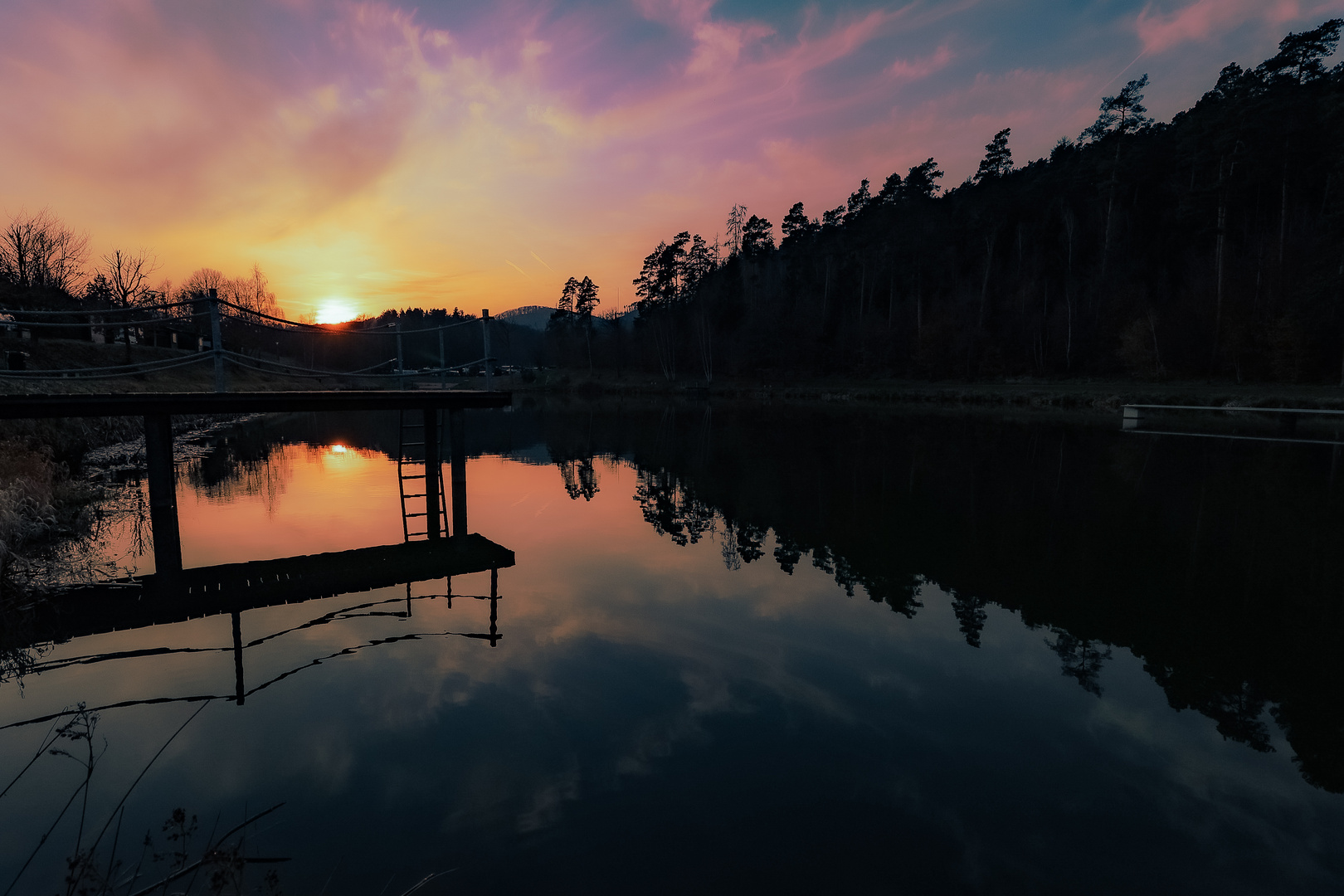 Sonnenuntergang am Silbersee (1)