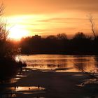 Sonnenuntergang am Silbersee