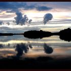 Sonnenuntergang am Siljansee