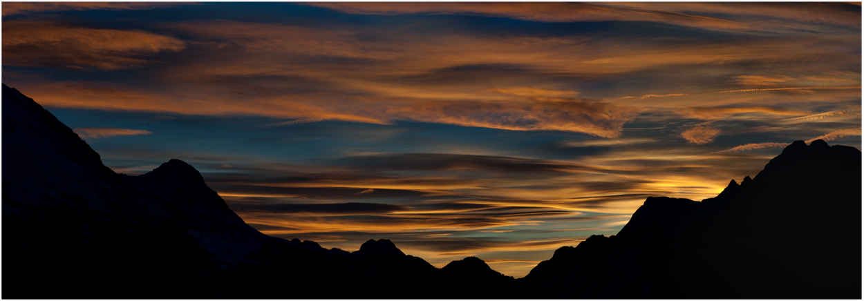 Sonnenuntergang am Silser See 3