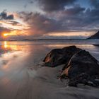 Sonnenuntergang am Skagsanden Beach