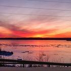 Sonnenuntergang am Skellefteälven 