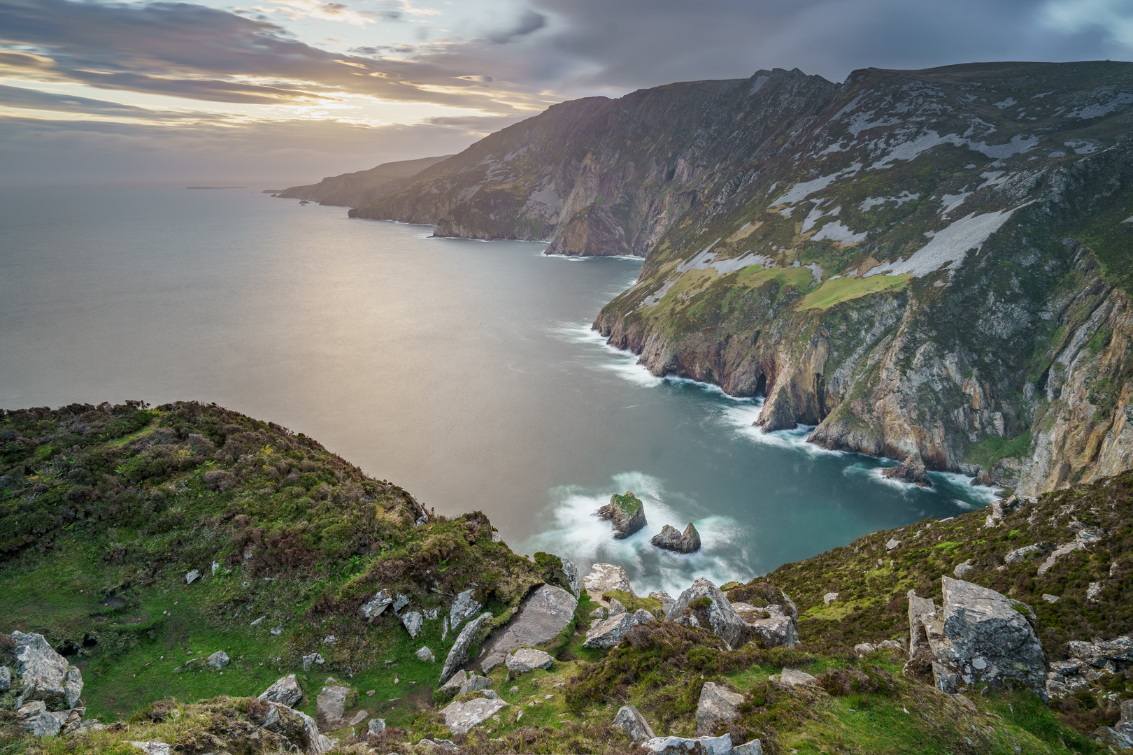 Sonnenuntergang am Slieve League