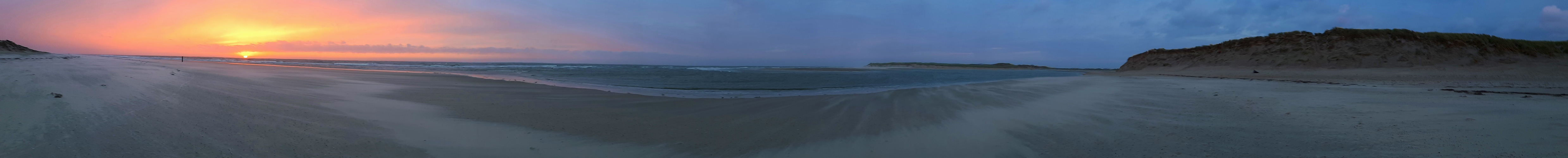 Sonnenuntergang am Slufter auf Texel