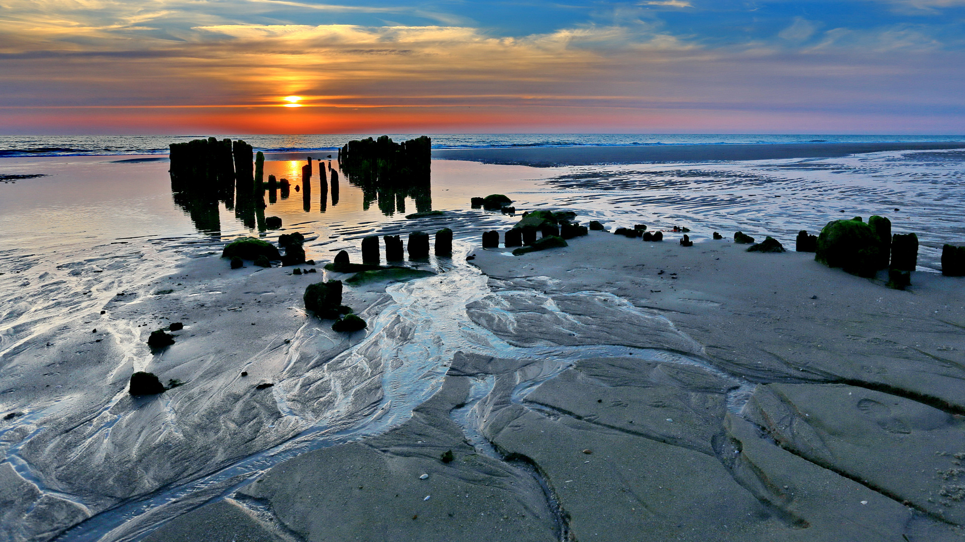 Sonnenuntergang am Söllrings Hof - Sylt