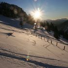 Sonnenuntergang am Sonntagshorn