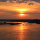 Sonnenuntergang am South Luangwa River.