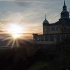 Sonnenuntergang am Spitzhaus in Radebeul