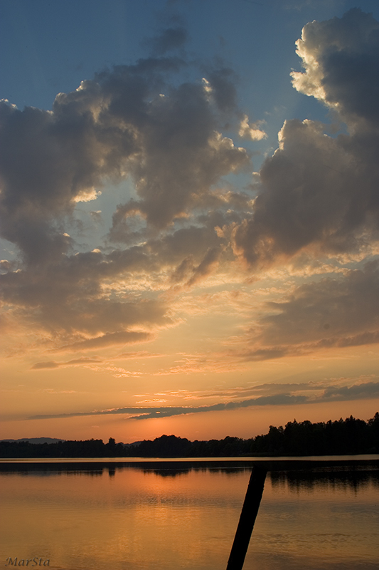 Sonnenuntergang am Staffelsee