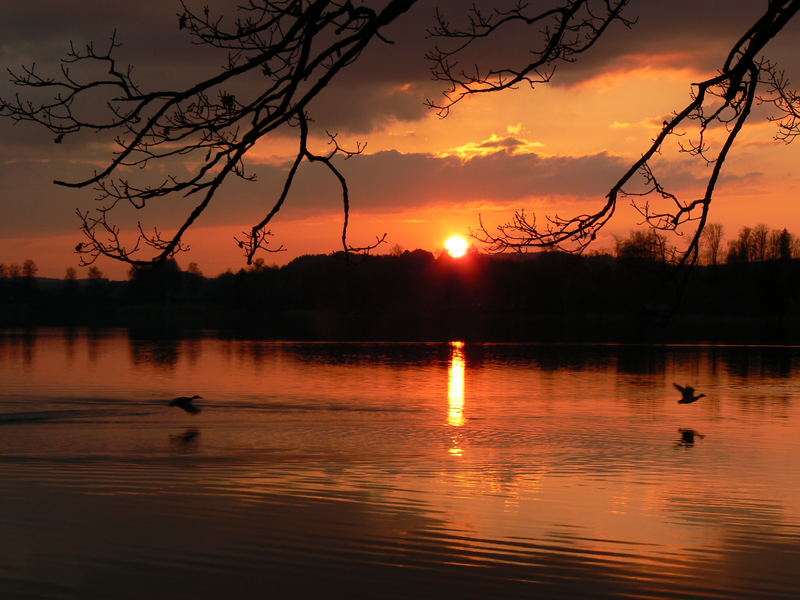 Sonnenuntergang am Staffelsee 2