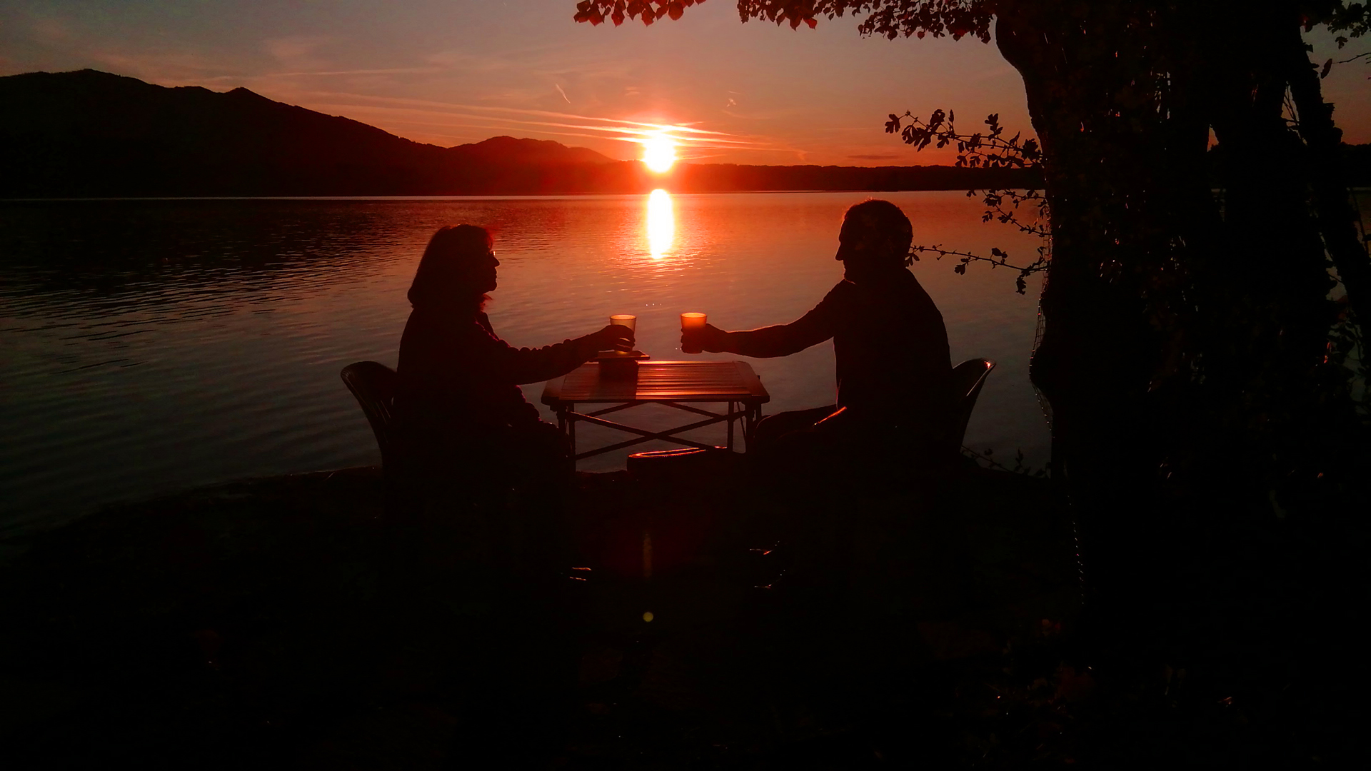 Sonnenuntergang am Staffelsee