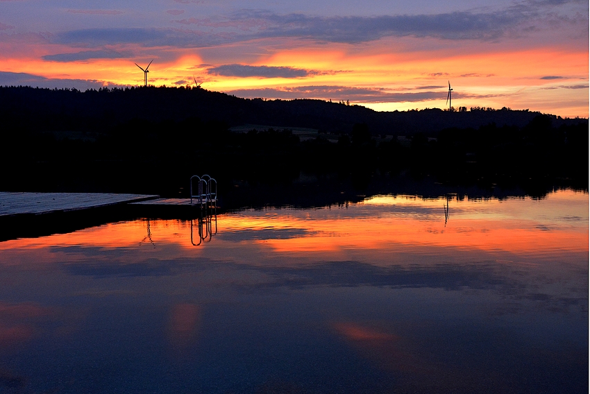 Sonnenuntergang am Starkholzbacher See 1