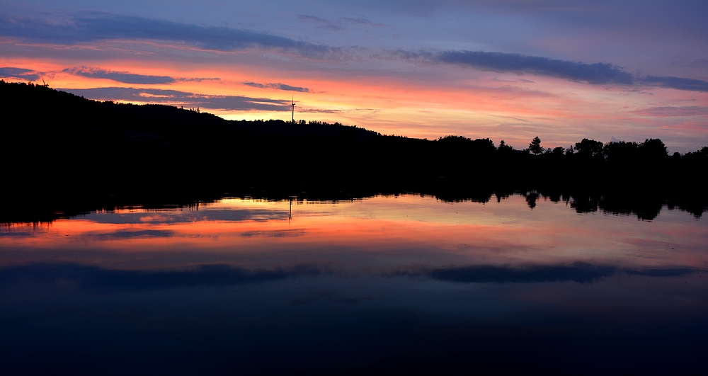 Sonnenuntergang am Starkholzbacher See 2