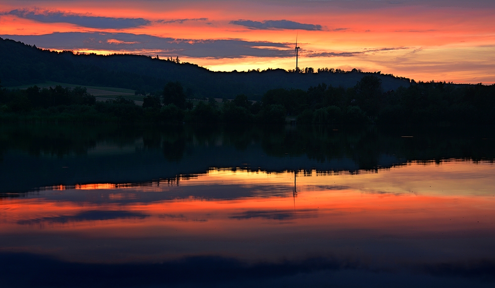 Sonnenuntergang am Starkholzbacher See 3