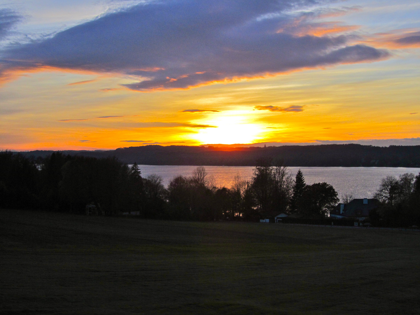 Sonnenuntergang am Starnberger See