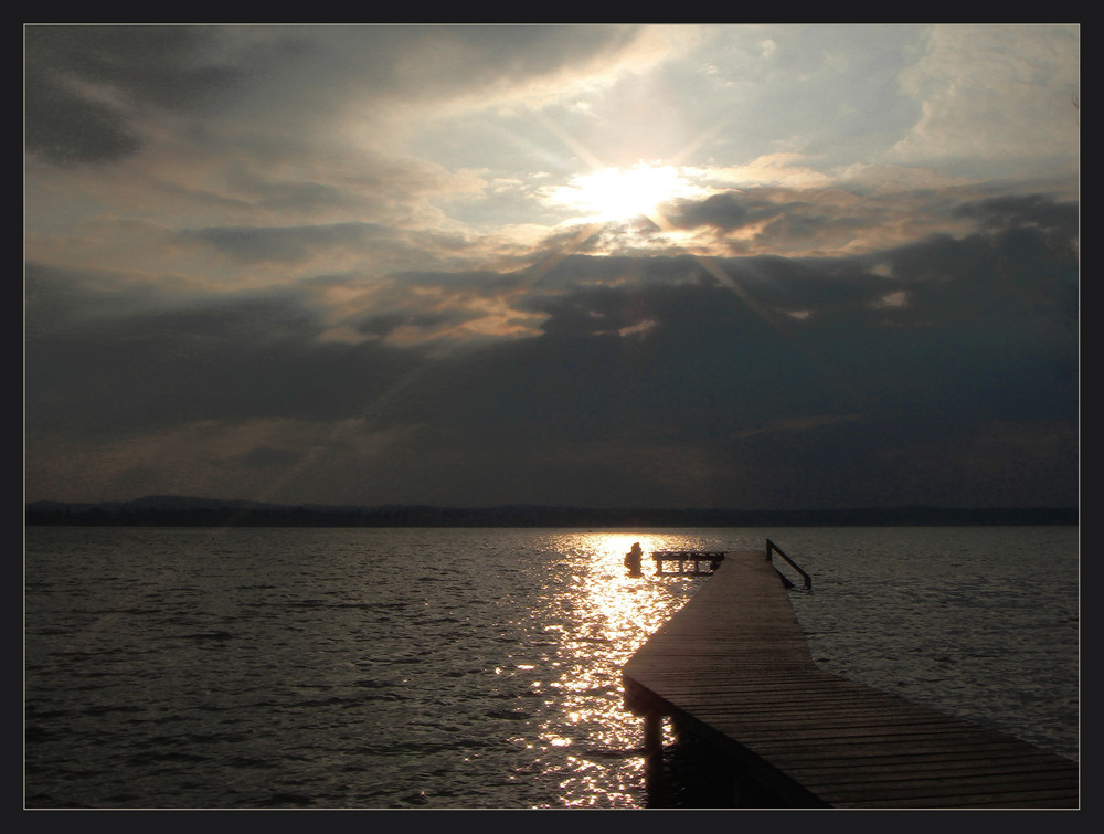 *** /Sonnenuntergang am Starnberger See/