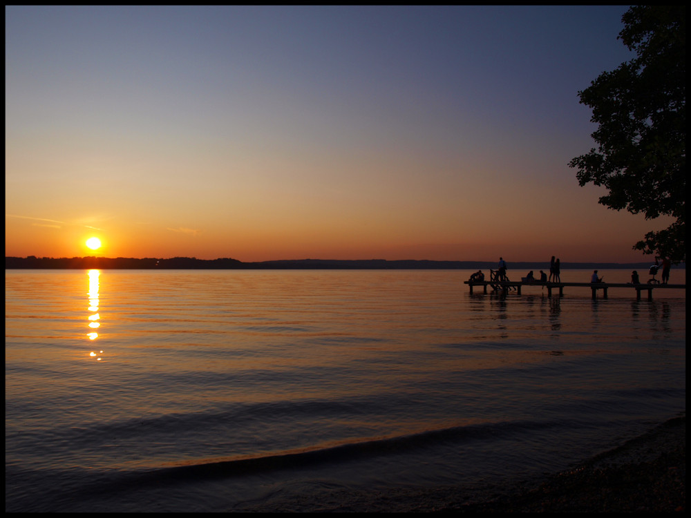 Sonnenuntergang am Starnbergersee