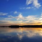 Sonnenuntergang am Stausee