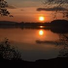 Sonnenuntergang am Stausee Hengsen....