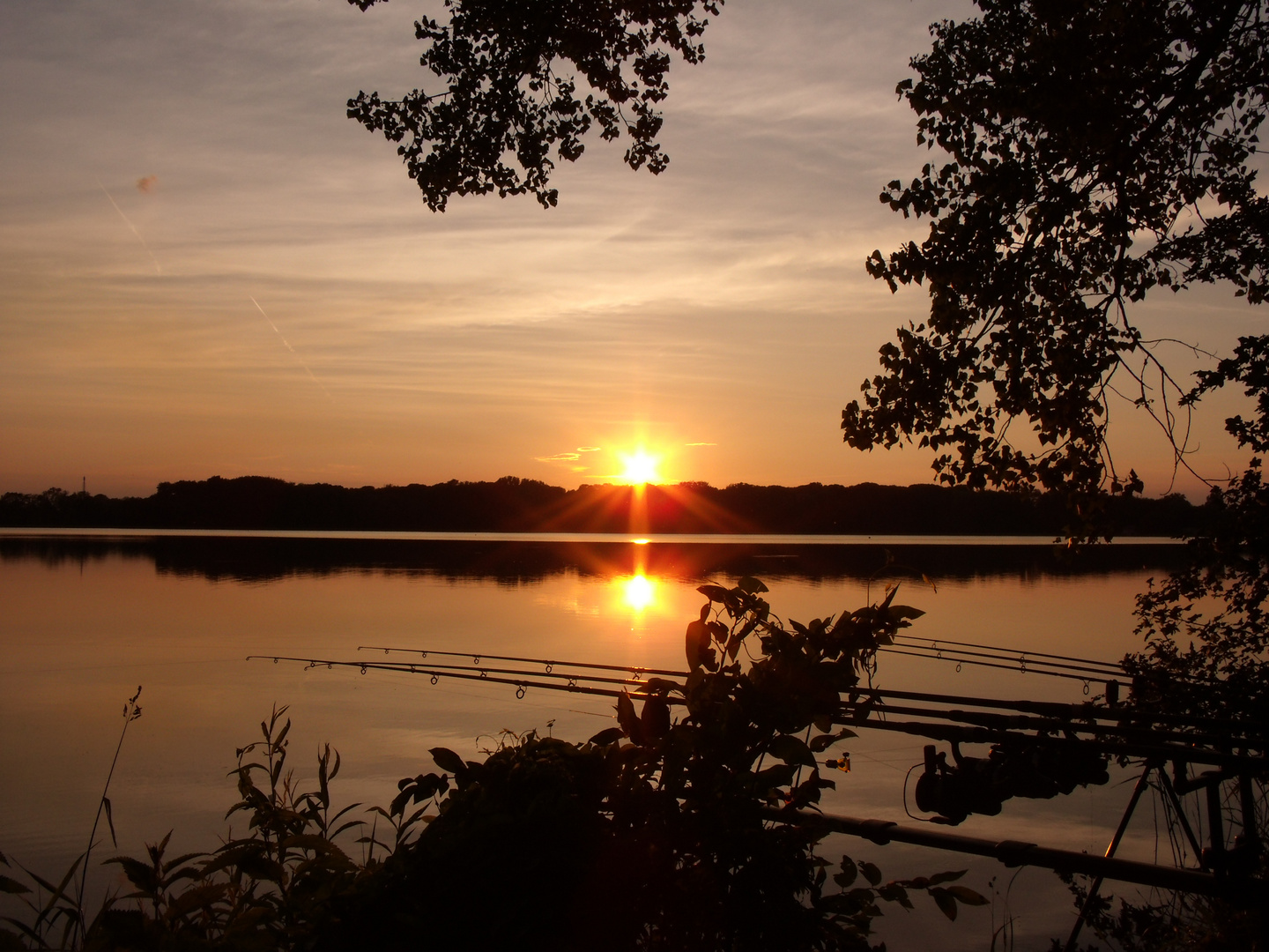 Sonnenuntergang am Stausee Rötha I