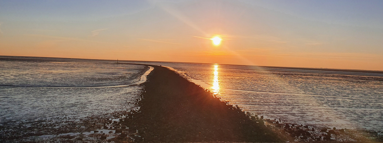 Sonnenuntergang am Steg