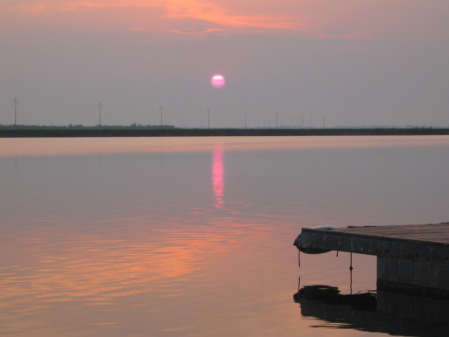 Sonnenuntergang am Steg