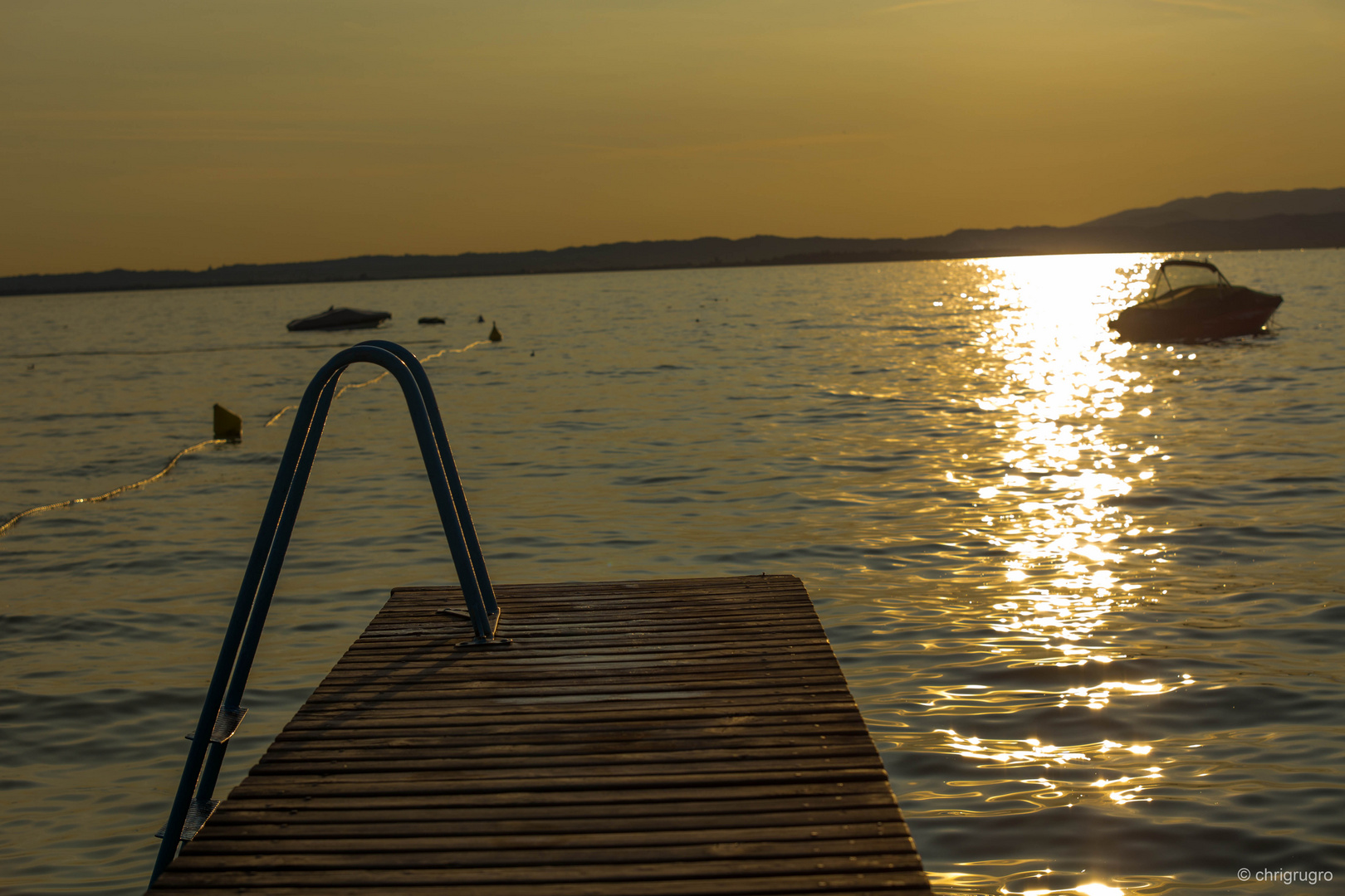 Sonnenuntergang am Steg