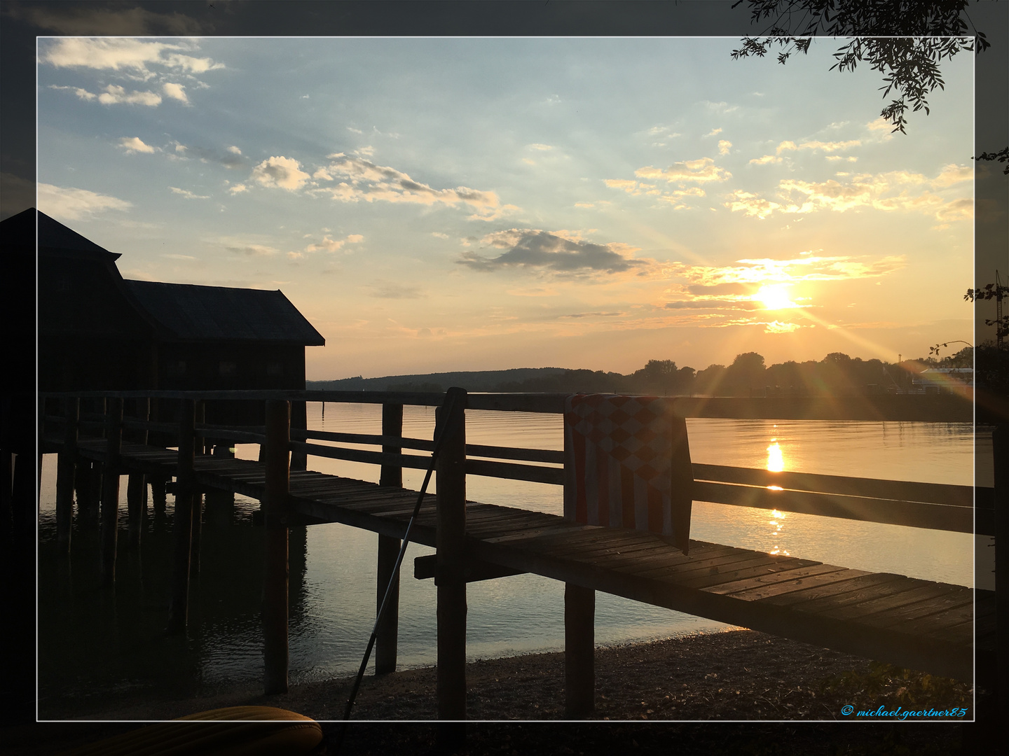 Sonnenuntergang Am Steg