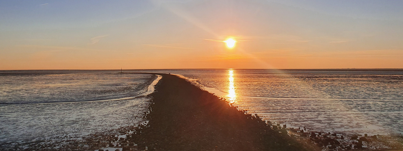 Sonnenuntergang am Steg