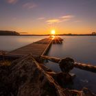 Sonnenuntergang am Steinberger See 