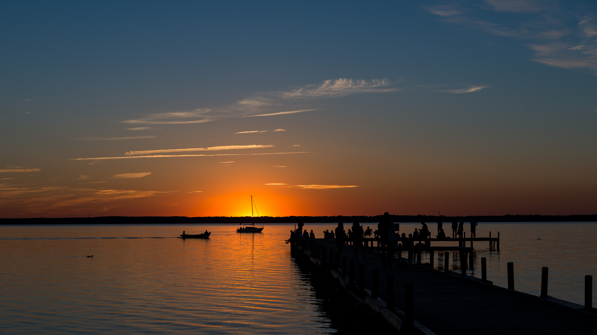 Sonnenuntergang am Steinhuder Meer