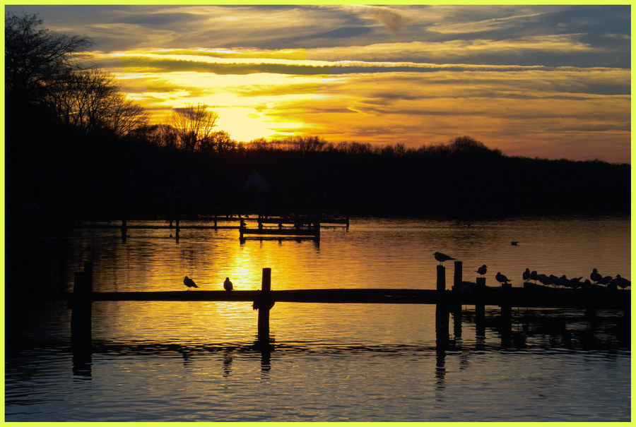 Sonnenuntergang am Steinhuder Meer