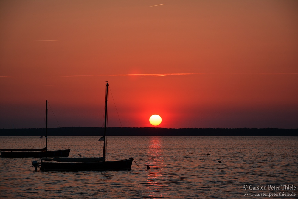 Sonnenuntergang am Steinhuder-Meer