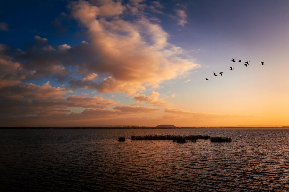 Sonnenuntergang am Steinhuder Meer...