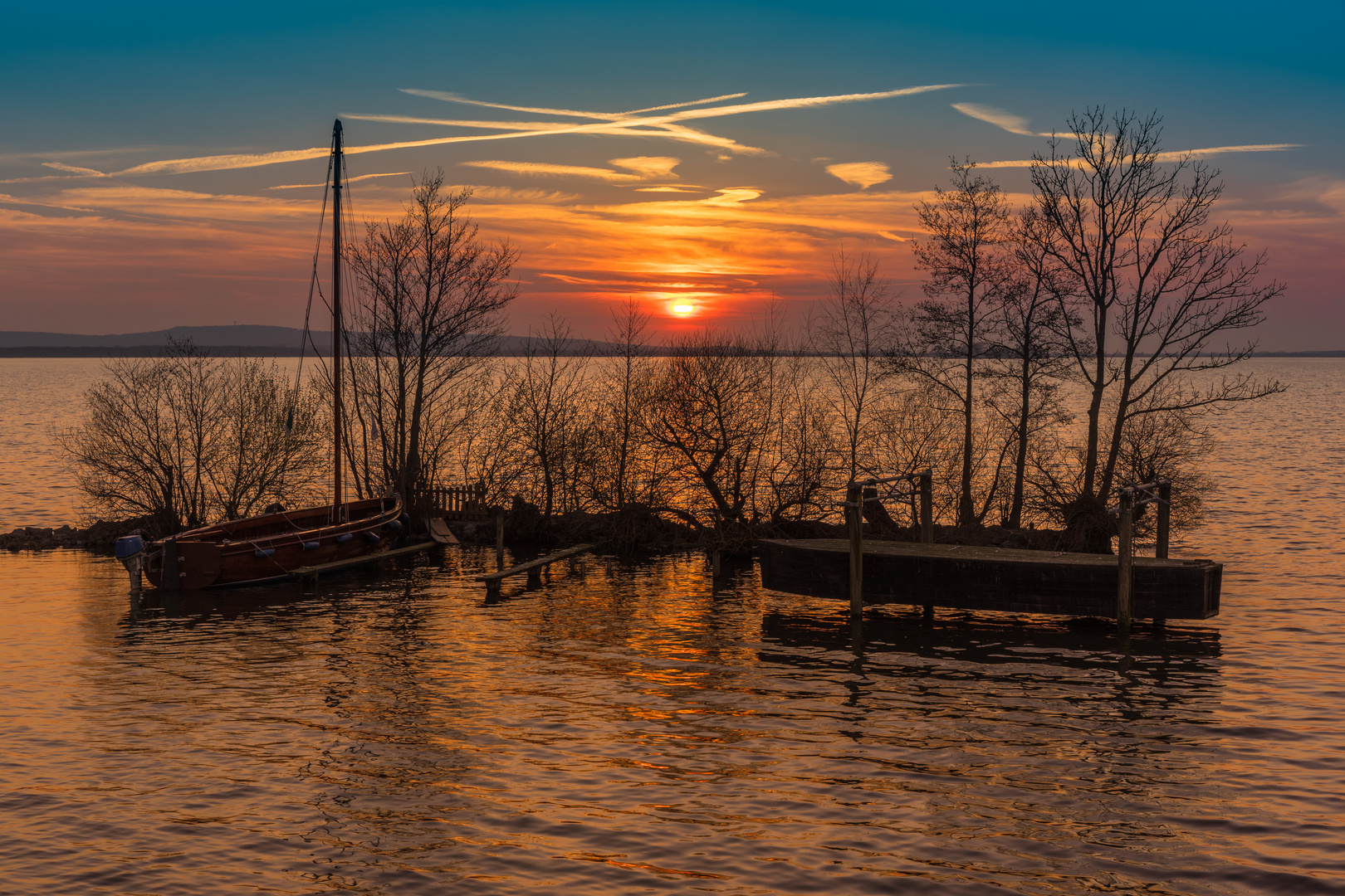 Sonnenuntergang am Steinhuder Meer