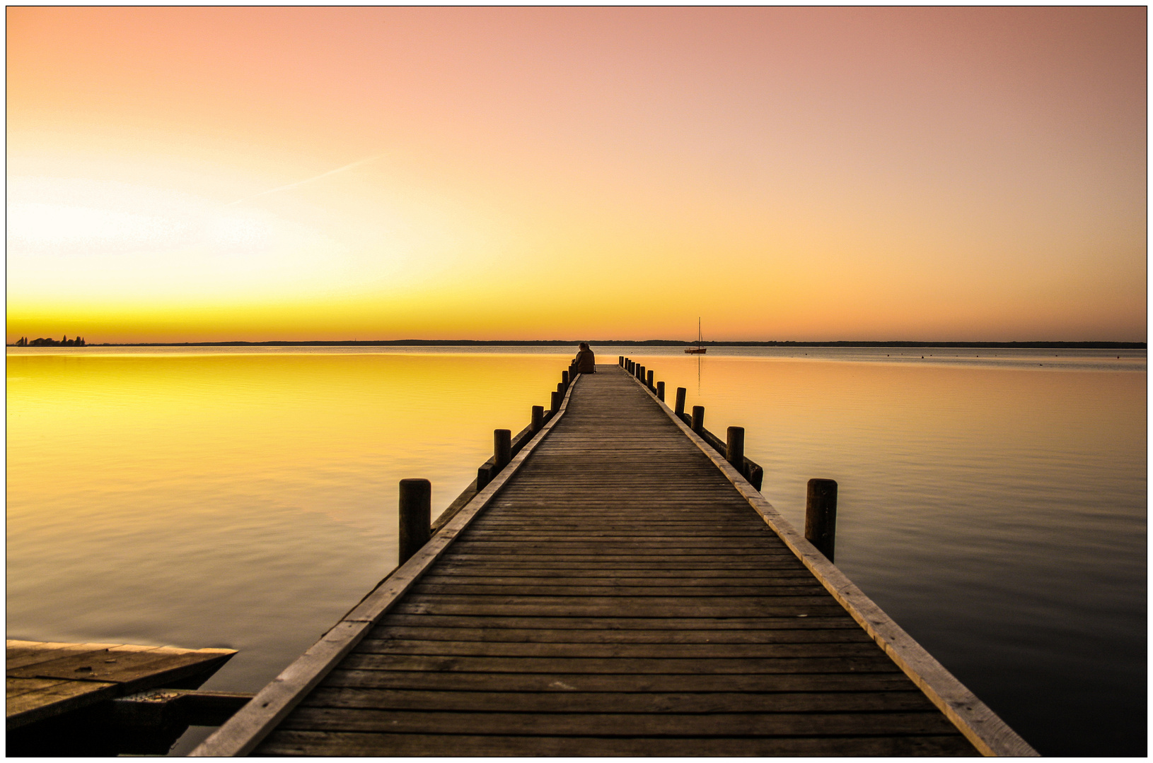 Sonnenuntergang am Steinhuder Meer