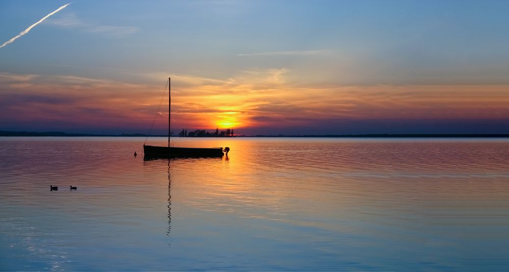 Sonnenuntergang am Steinhuder Meer