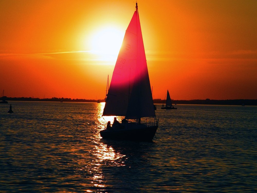 Sonnenuntergang am Steinhuder Meer I