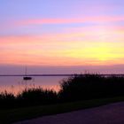 Sonnenuntergang am Steinhuder Meer im Sommer 2005