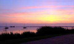 Sonnenuntergang am Steinhuder Meer im Sommer 2005